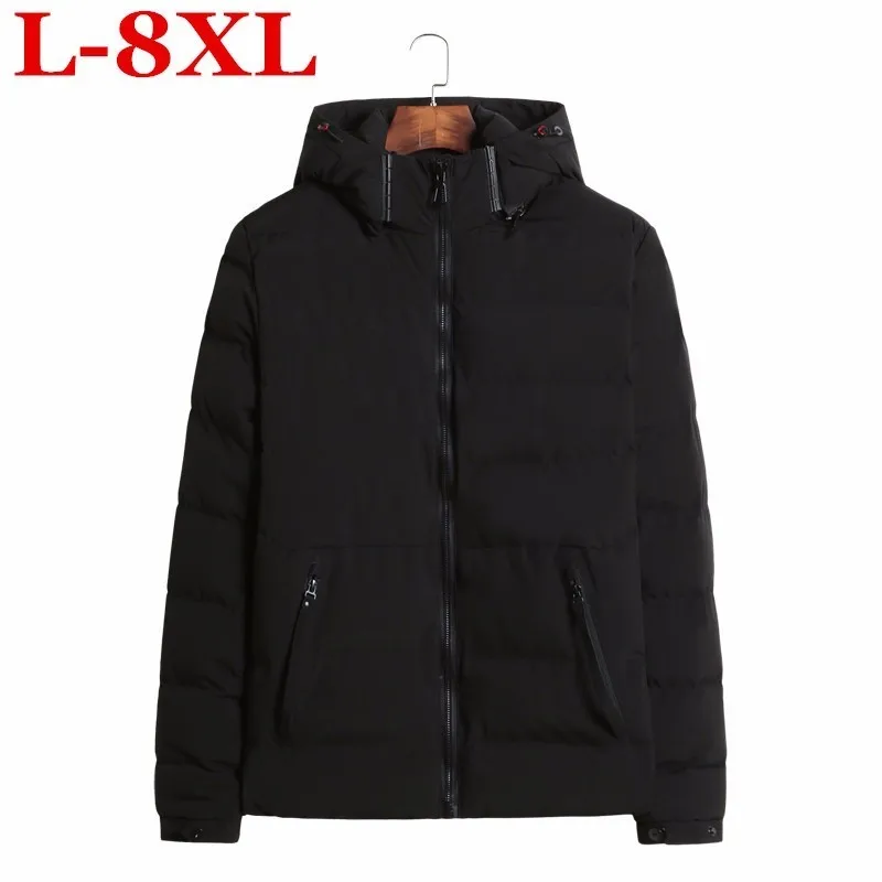 Новинка мужская зимняя куртка больших размеров 10XL 9XL 8XL модные теплые пуховые
