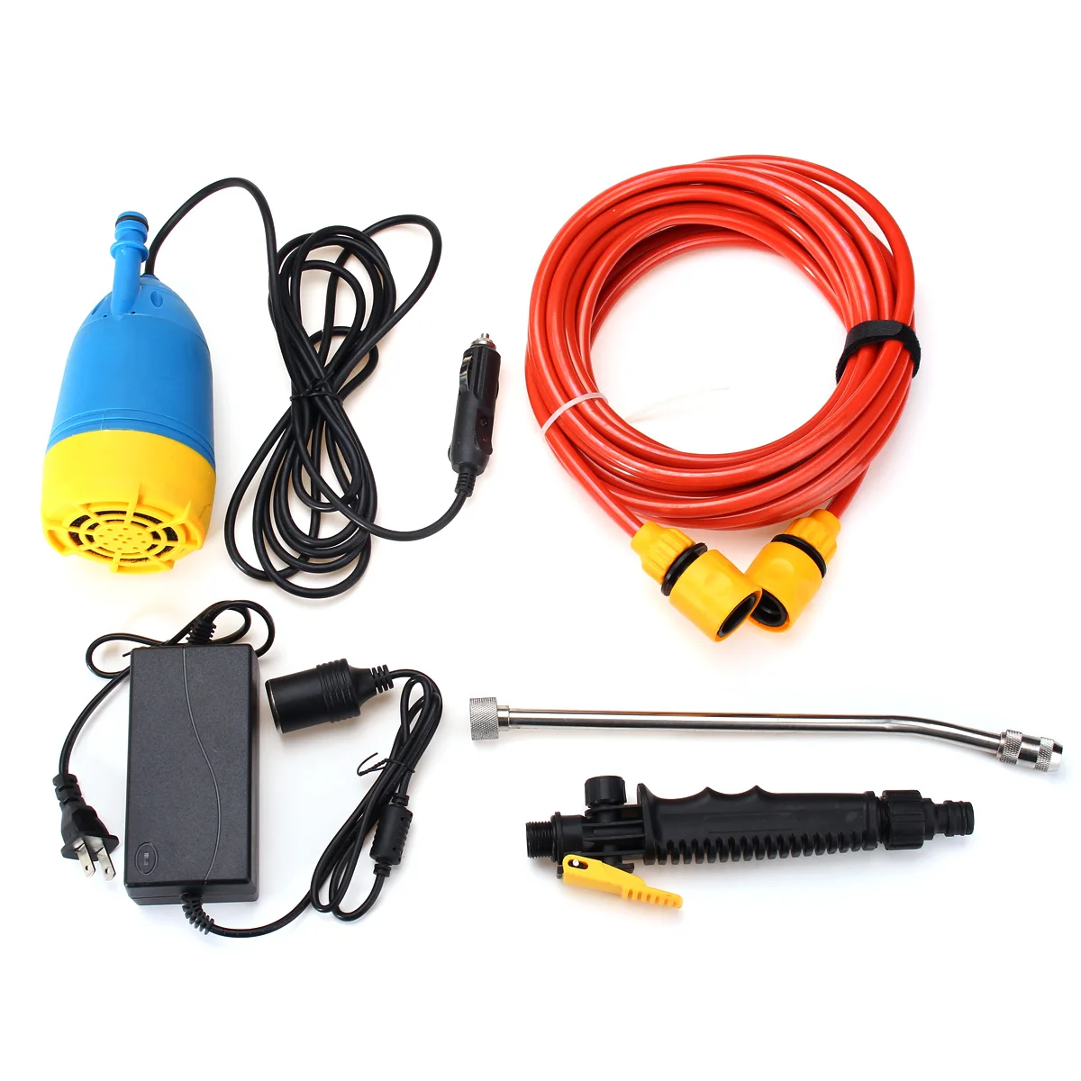12V 80 Вт высокой мощности Давление шайбы автомобиля Kit мыть водой насос Campervan