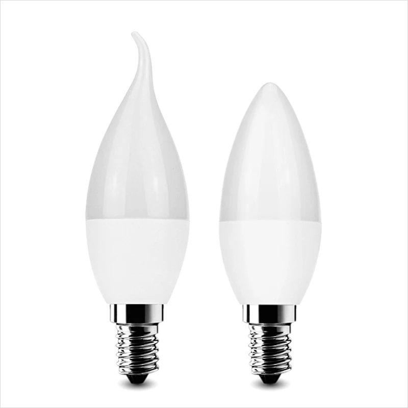 Светодиодный лампа в форме свечки бренд лампы E14 E27 5 W 220 V 240 прожектор SMD2835 теплый