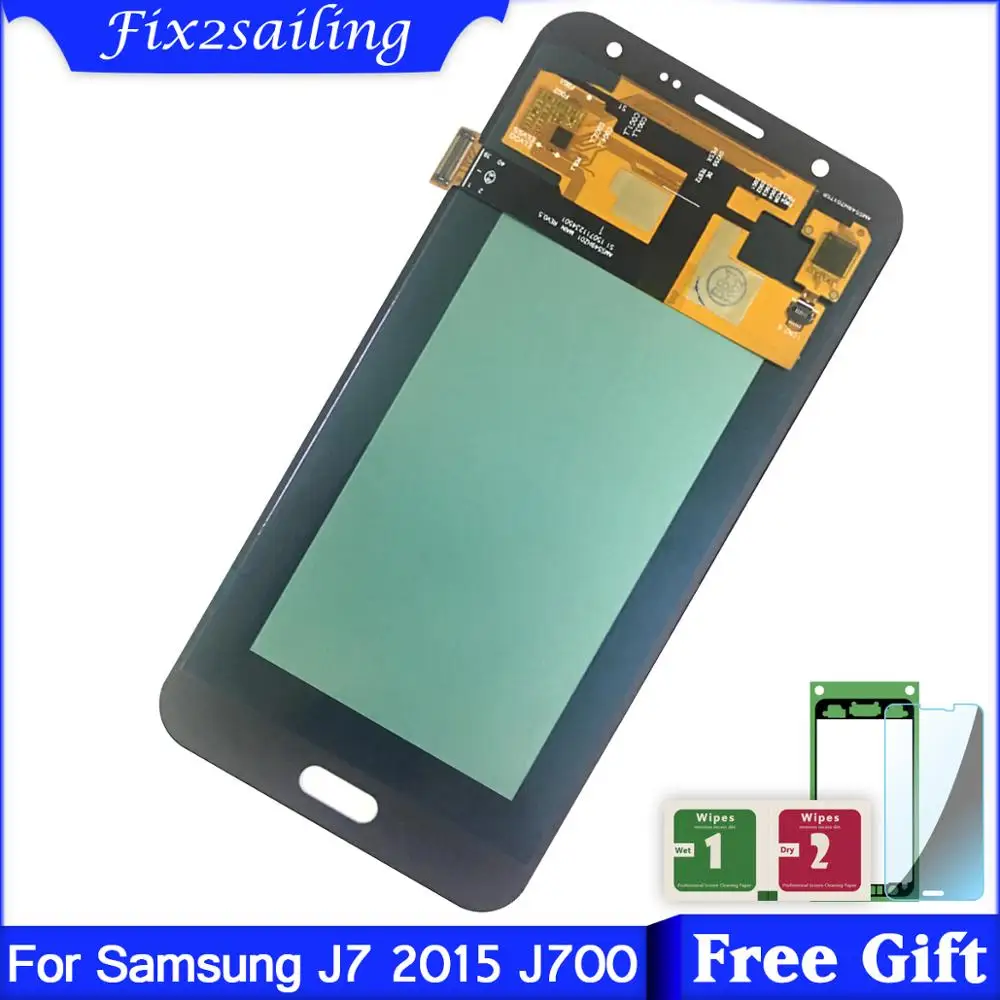 ЖК-дисплей Super AMOLED для Samsung Galaxy J7 2015 J700 J700F J700H J700M с сенсорным экраном | Мобильные