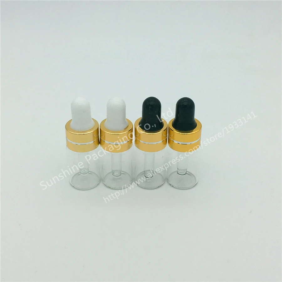 

500PCS 3ML Small Clear Glass Dropper Bottle 3cc Mini Glass Vial With Pipette Dropper, High Quality Glass Bottle- Hot sale