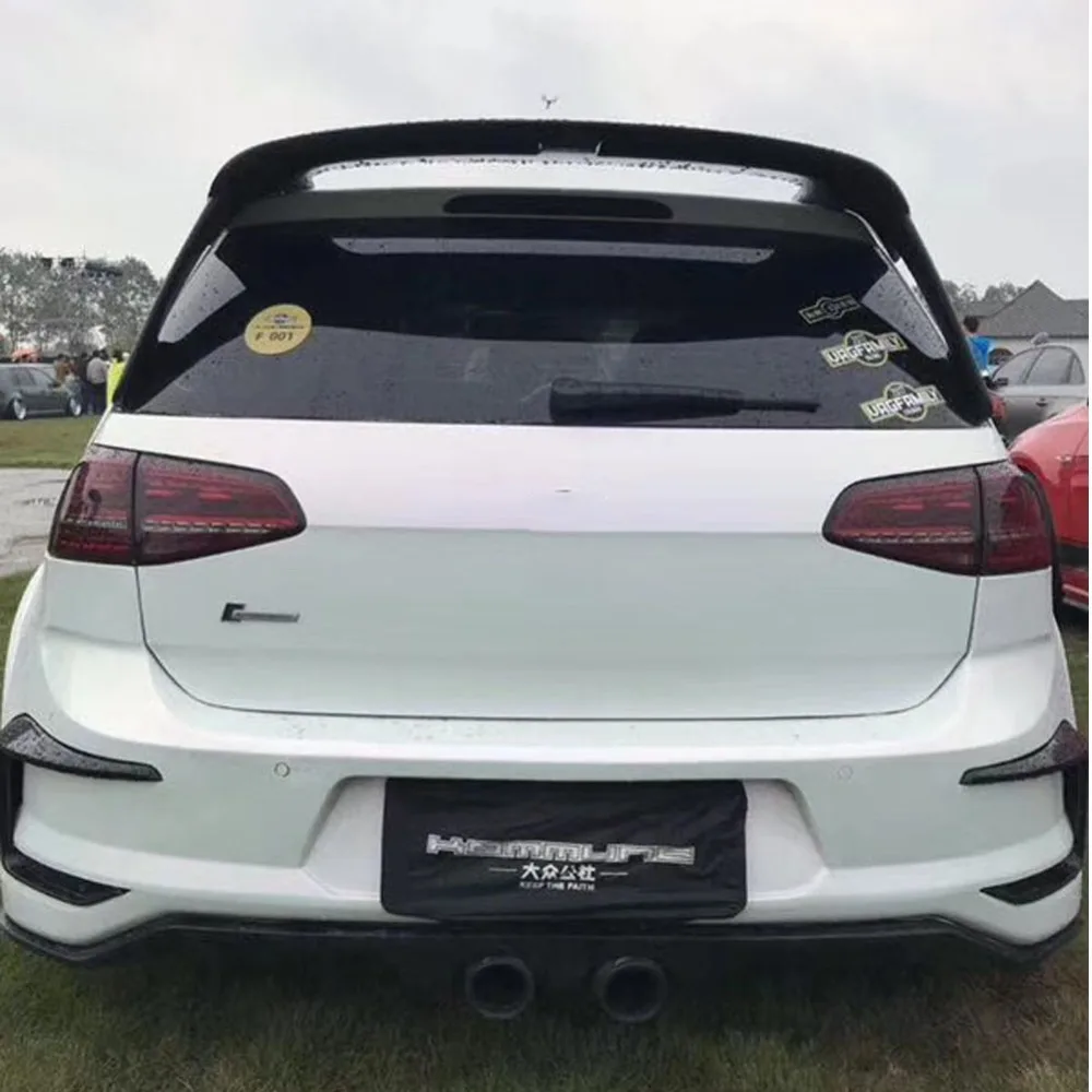 ABS Gloss Black Rear Wing Side Spoiler Lip for Volkswagen Golf 7 MK7 2014-2017 | Автомобили и мотоциклы