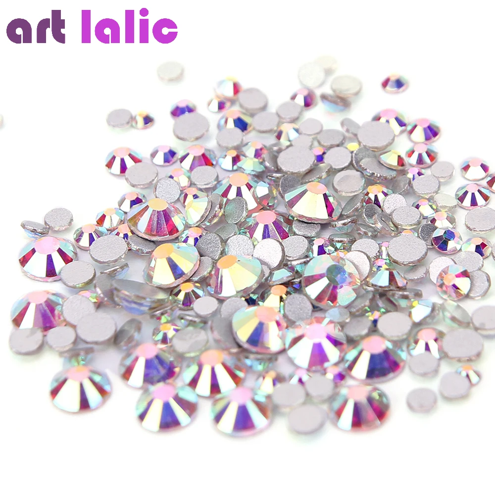 1440 шт./упак. хрустальные стразы наклейки для ногтевого дизайна основание из