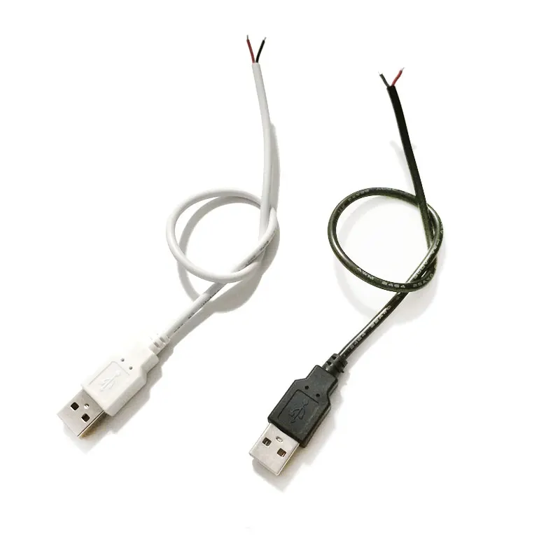 2Pin 4Pin Мужской Женский 5V USB разъем провода DIY кабель для подключения одного цвета