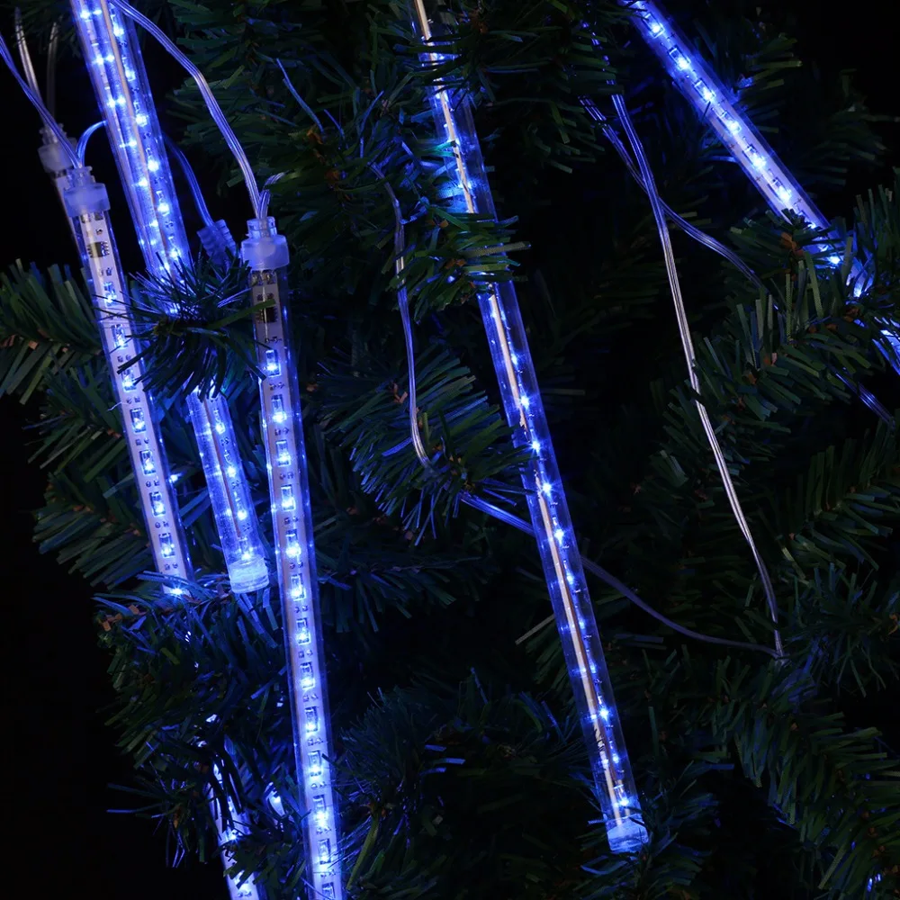 Finether 144 светодиодная синяя светящаяся гирлянда метеоритный дождь снегопад 4 м/13 1