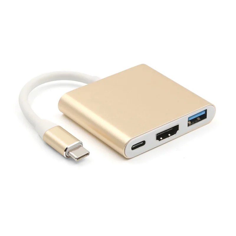 USB C к HDMI 3 в 1 кабель конвертер для Samsung Huawei Apple Usb Thunderbolt Type переключатель 4K адаптера