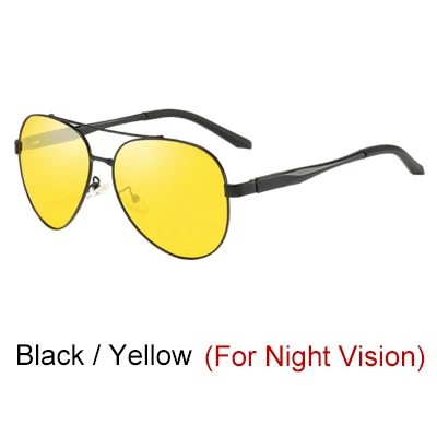 Black - Yellow Ralferty, солнцезащитные очки, мужские, поляризационные, UV400, высокое качество, алюминий, магний, пилот, мужские, для вождения, солнцезащитные очки,, gunes gozlug, D201977 - Цвет линз: Black - Yellow