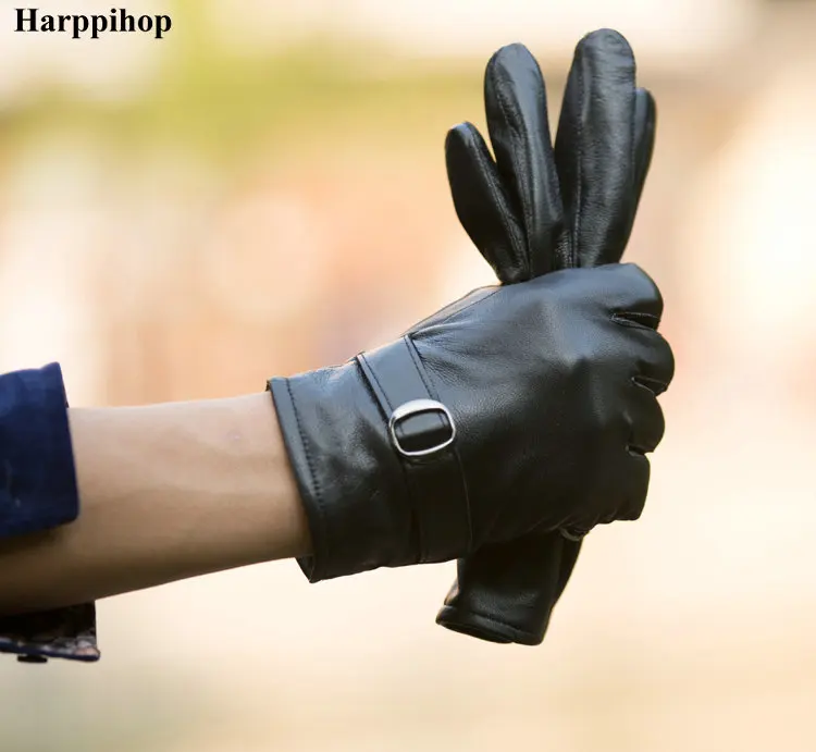 Женские утепленные перчатки из натуральной овечьей кожи на осень и зиму |