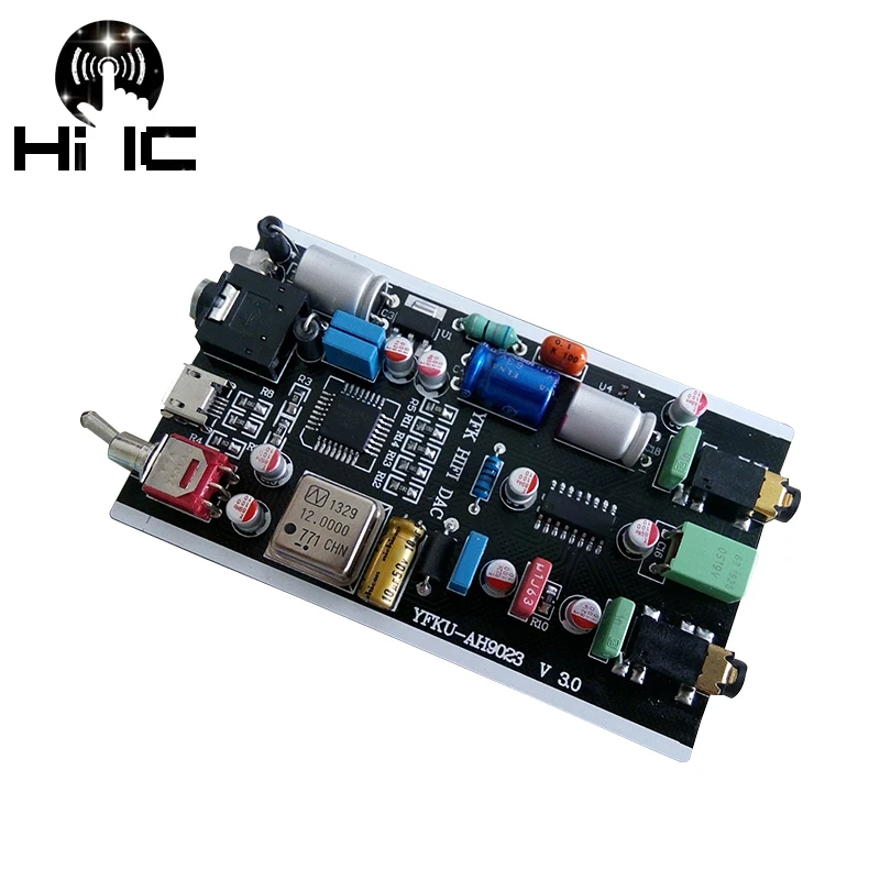 Звуковая карта оливкового ES9023 USB DAC декодер HIFI нулевой уровень шума поддержка
