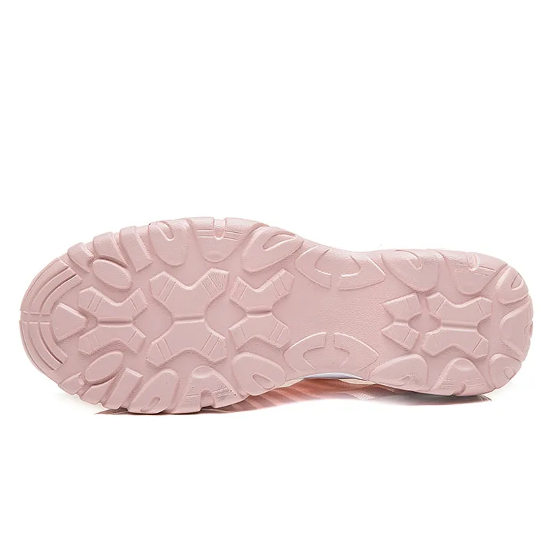 Кроссовки WDZKN женские сетчатые дышащие сникерсы на плоской платформе без