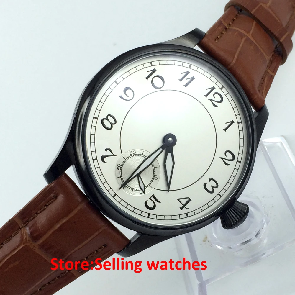 Parnis 6498 мужские часы с белым циферблатом 44 мм|watch men|watch men watchwatch watch |