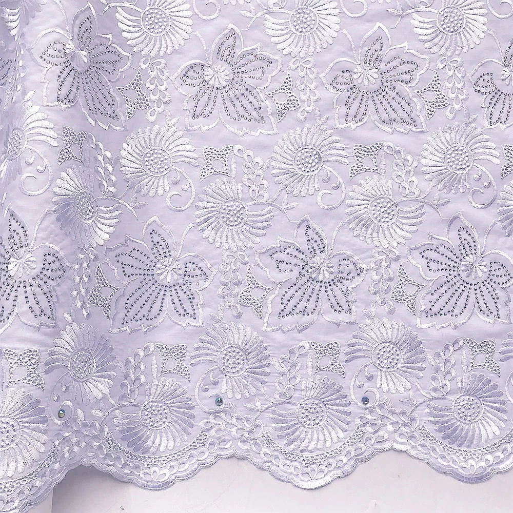 НОВЫЕ новейшие Африканские кружева 2019 нигерийский хлопок фиолетовая кружевная