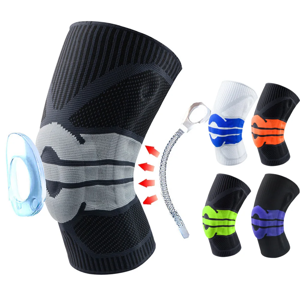 

1PCS Elastic Knee Support Bracket Kneecap Adjustable Patella Knee Pad Basketball Safety Shoulder Strap Protective Tape joelheira