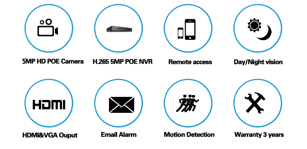 H.265 5MP IP камера сетевой рекордер POE NVR 4poe набор CCTV система безопасности Антивандальная HD 5MP ip-камера ИК Ночной монитор для зрения