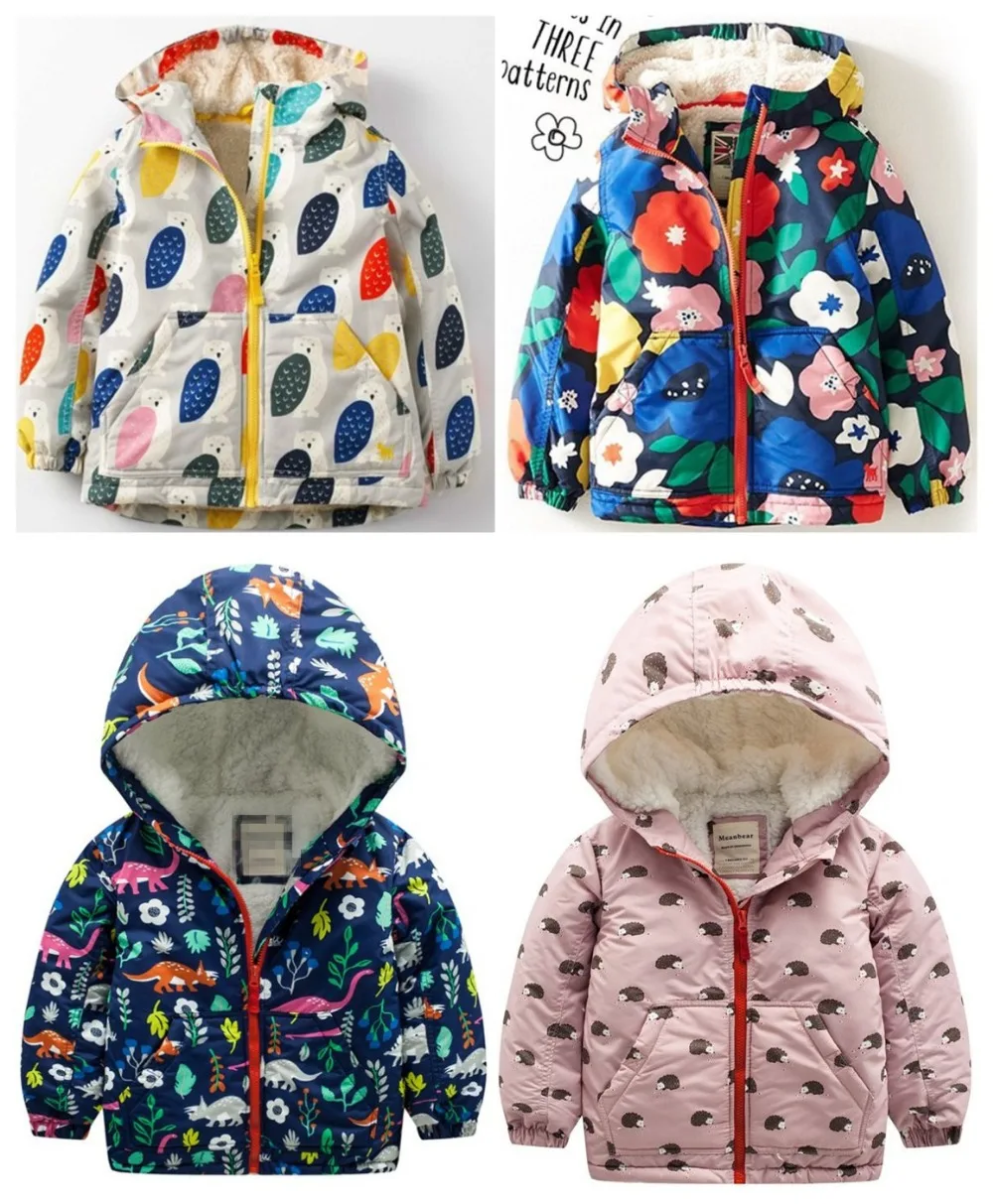 2018 New Arrival Limited Full Private And Velvet With Thick Cotton-padded Jacket Baby Windbreaker Coat Clothes Charge | Детская одежда