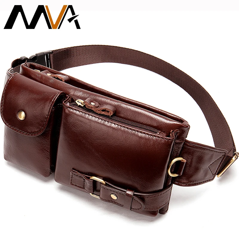 2019 винтажная сумка на талию из натуральной кожи мужская пояс для денег нагрудная