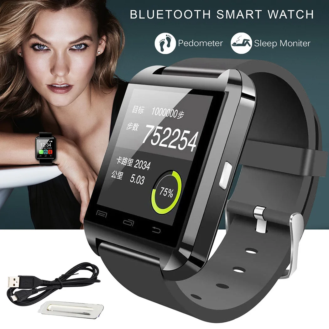 2018 горячая Распродажа U8 Smartwatch Bluetooth смотреть Смарт наручные часы телефон Коврики