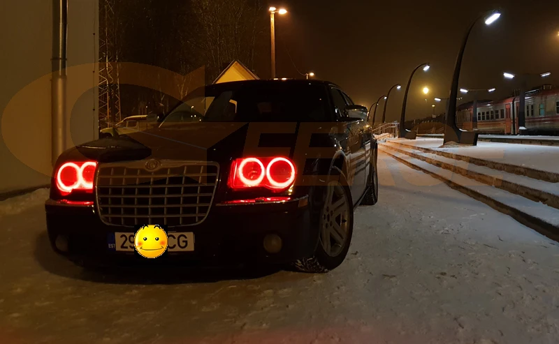 Для Chrysler 300C 2004 2005 2007 2008 2009 2010 RF Bluetooth APP контроллер мульти-Цвет ультра яркая цветная(RGB) комплект светодиодов «глаза ангела»
