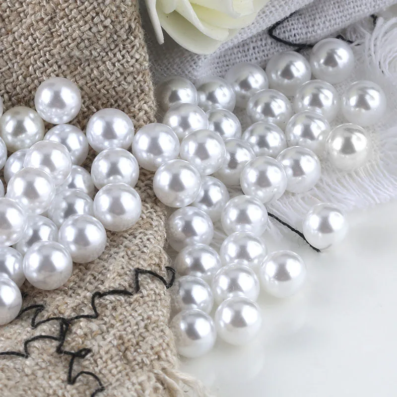 Лидер продаж разноцветные радужные круглые бусины из искусственного жемчуга без