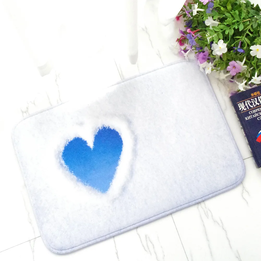 Zeegle Blue Doormat Outdoor Rugs Clouds Printed Bath Mats Flannel Bathroom Carpet Anti-slip Kitchen Area Rug Bedroom Floor Mat | Дом и сад