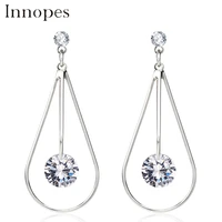 boho crystal stud earrigns cubic zirconia jewelry women large long drop earrings hanging personalized gift free shipping 2021