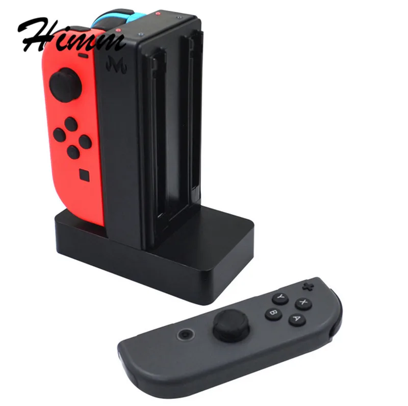 Новый 4 в 1 Радость-Con Зарядки Док со СВЕТОДИОДНОЙ Indicater для Nintendo Выключатель NS