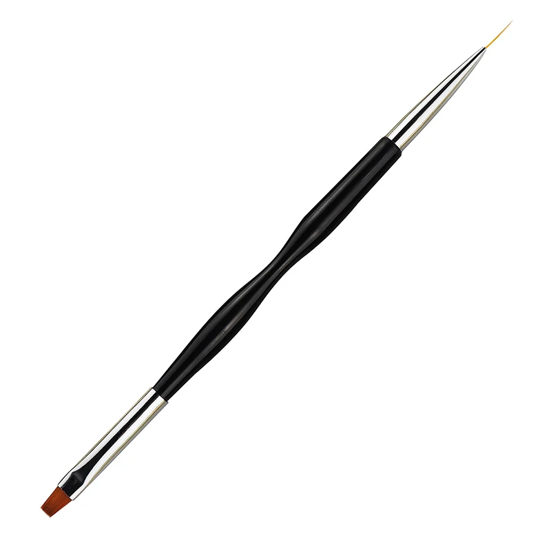 M25428 Новинка, 1 шт., двухсторонняя кисть для ногтей, для рисования линий, ручка, 3d Советы, сделай сам, УФ-гель, цветы, дизайн ногтей, книги, салоны, маникюрные инструменты - Цвет: M25428