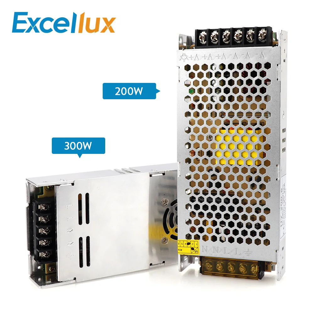 Источник питания постоянного тока 5 В 5 в 40 А 60 А, ультратонкий Светодиодный драйвер для контроллера питания светодиодный Ной ленты, драйвер переменного тока в постоянный ток для светодиодной пансветильник 200 Вт 300 Вт