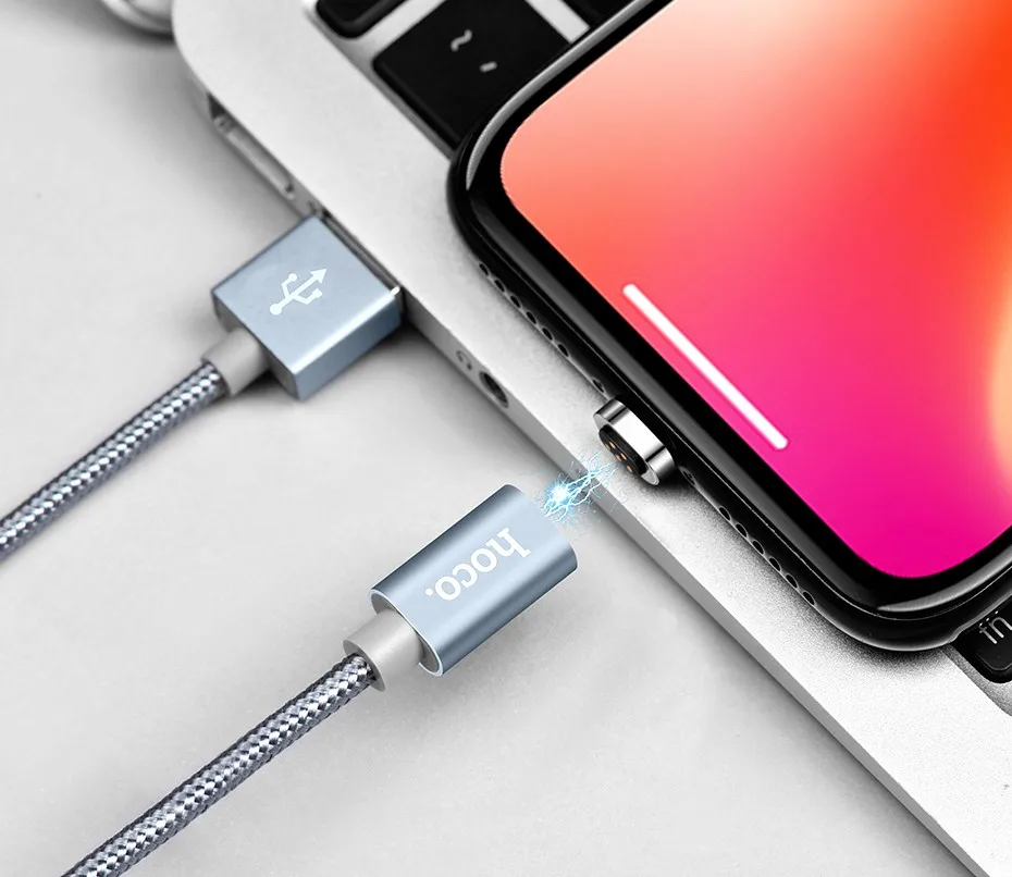 HOCO магнитных зарядки 3 в 1 USB кабель для Apple Подключите iPhone iPad микро-Тип usb-C для samsung xiaomi oneplus 6 Зарядное устройство данных