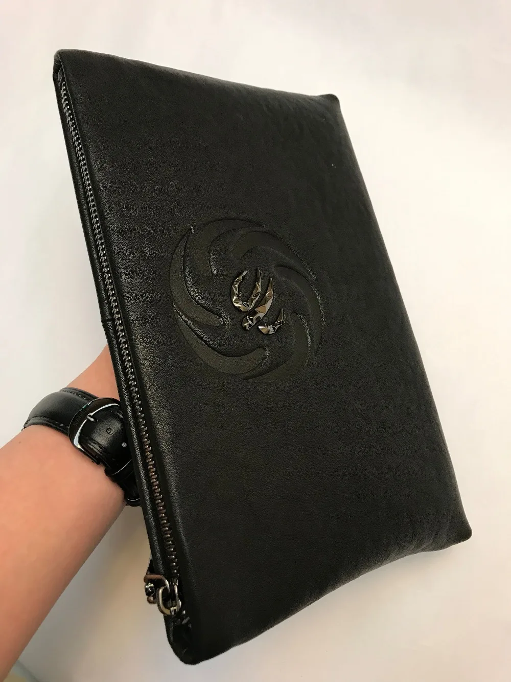 Beste YINTE Mannen Koeienhuid Portemonnee Grote Capaciteit Clutch Bag Echt Lederen Zakelijke Handtassen Hoge Kwaliteit Mannen Envelop Tas 901B