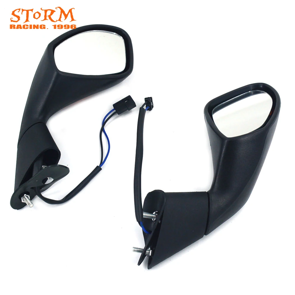 

Motorcycle Side Rearview Mirror With Turn Signal Light For APRILIA RSV MILLE R1000 2004 2005 2006 2007 2008 2009