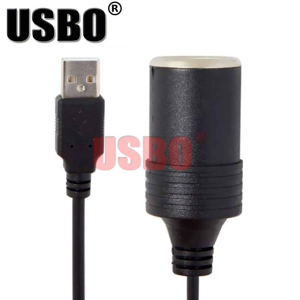 Черный 0 3 м 5 В до 12 усилитель-линия USB 2 штекер-гнездо автомобильного