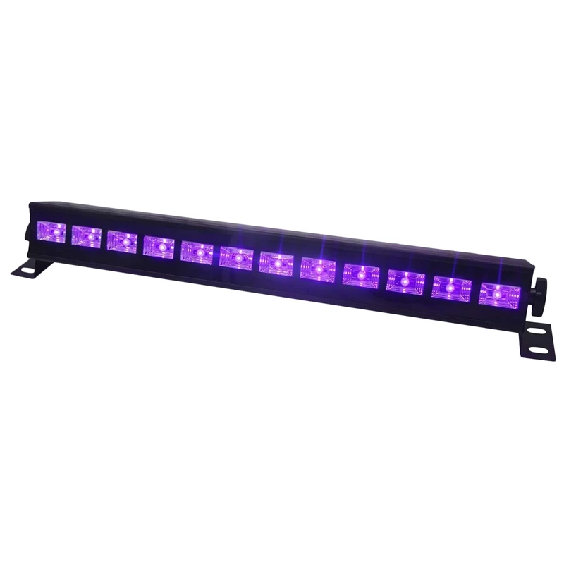 УФ светодиодная панель 12Ledx3W с черными лампами в металлическом корпусе для