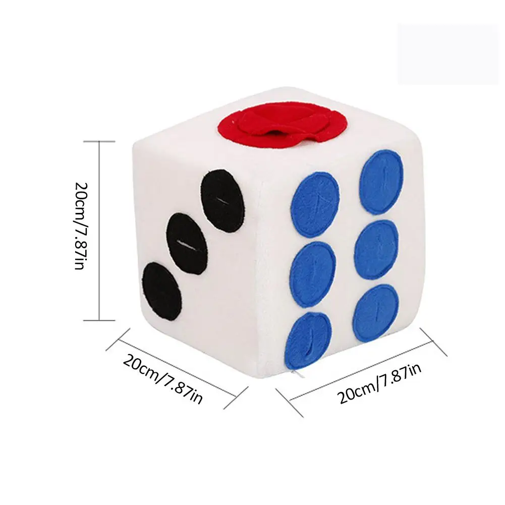 Dogs Plush Toys Colored Dice Shape Dolls Training Smell Pet Large Dog Puzzles Interactive Education | Дом и сад