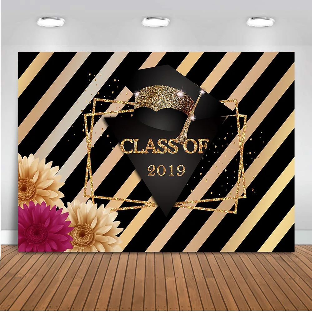 

Class of 2019 backdrop for Photography Graduation Party Decoration Banner Congratulation Background Parties Printed
