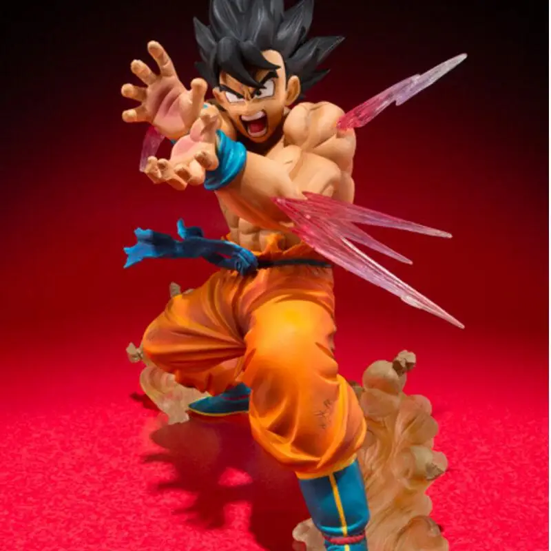 Оригинальная коробка Bandai DBZ Dragon Ball Z фигурку Сон Гоку Figuarts Тройная ПВХ модель