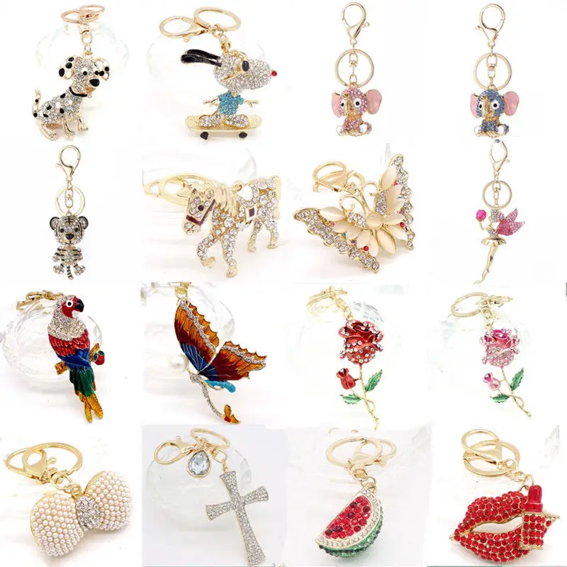 Горячие брелоки с животными Сумочка кристальная подвеска ожерелье подарок |