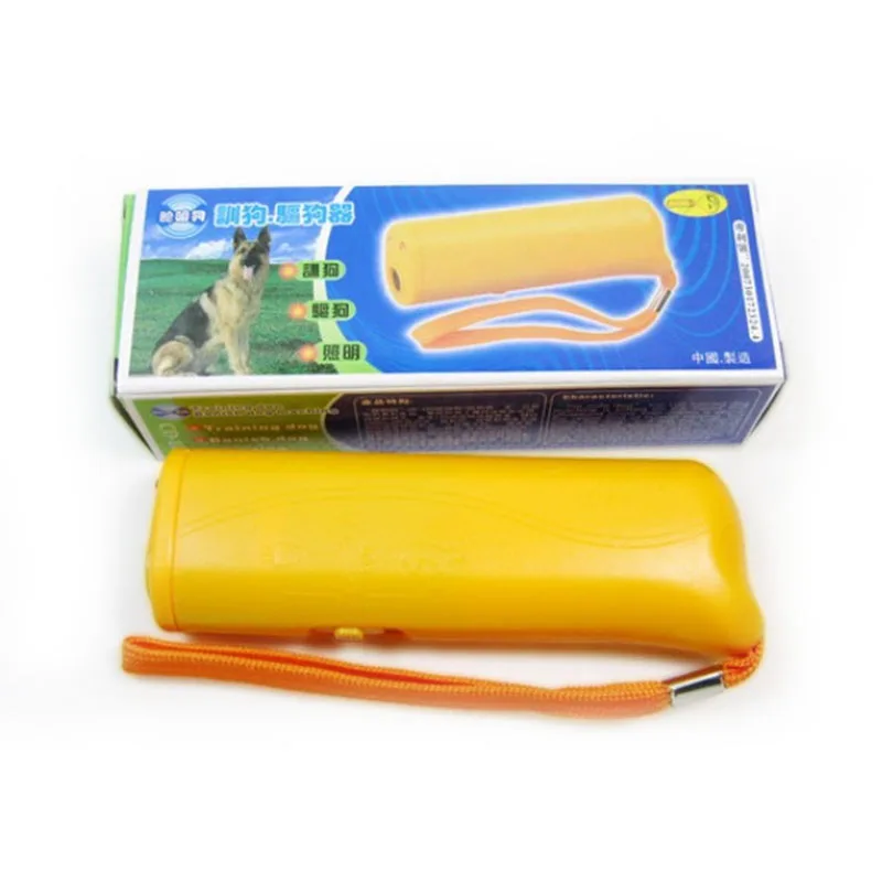 

Pet Dog Repeller Anti Barking Stop Bark Training Device Trainer LED Ultrasonic 3 in 1 Anti Barking Ultrasonic Without Battery