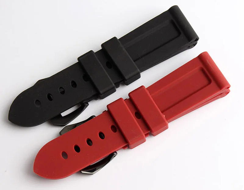Ремешок силиконовый водонепроницаемый для часов аксессуары Panerai PAM00362 PAM00233 PAM00024 22
