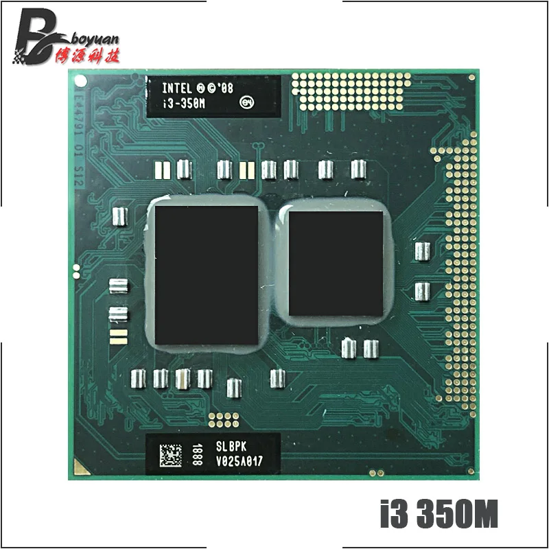 Процессор Intel Core i3 350M SLBU5 SLBPK 2 ГГц двухъядерный четырехпоточный процессор 3 Мб 35 Вт