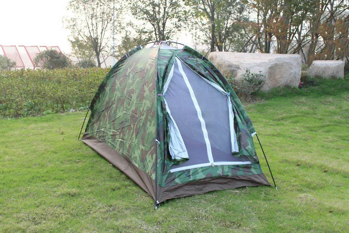 ISF Ультралегкая портативная Однослойная камуфляжная кемпинговая палатка для