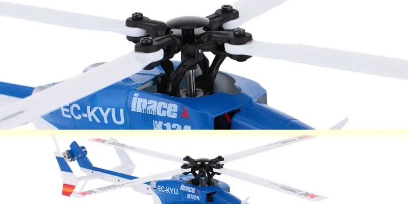 Высокое качество K124 6CH бесщеточный EC145 3D6G Системы Радиоуправляемый вертолет RTF VS XK K110 K123 VS V922