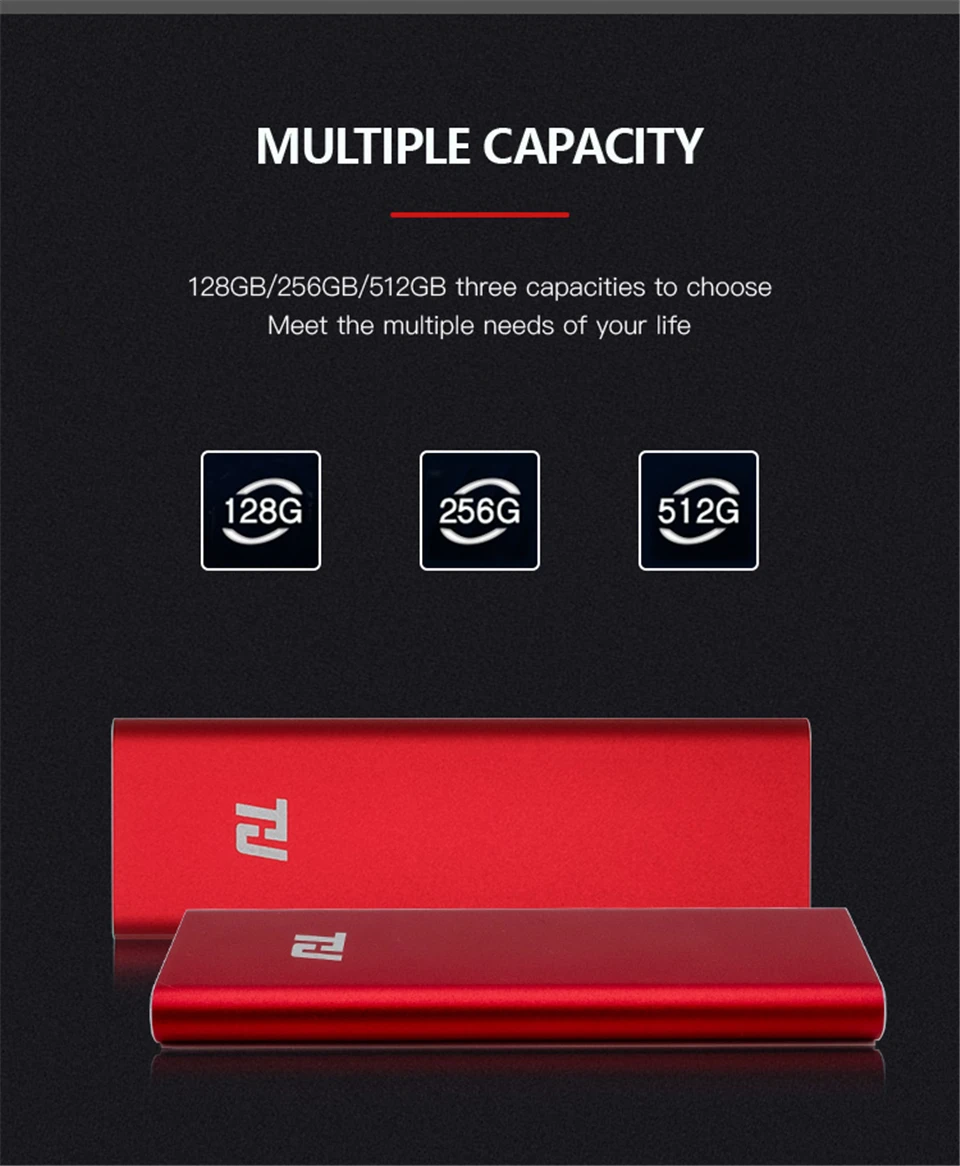 THU Портативный SSD 128g 256g 512g 1 ТБ внешний твердотельный накопитель USB3.0 400 МБ/с. 3 года гарантии для портативных ПК Тетрадь