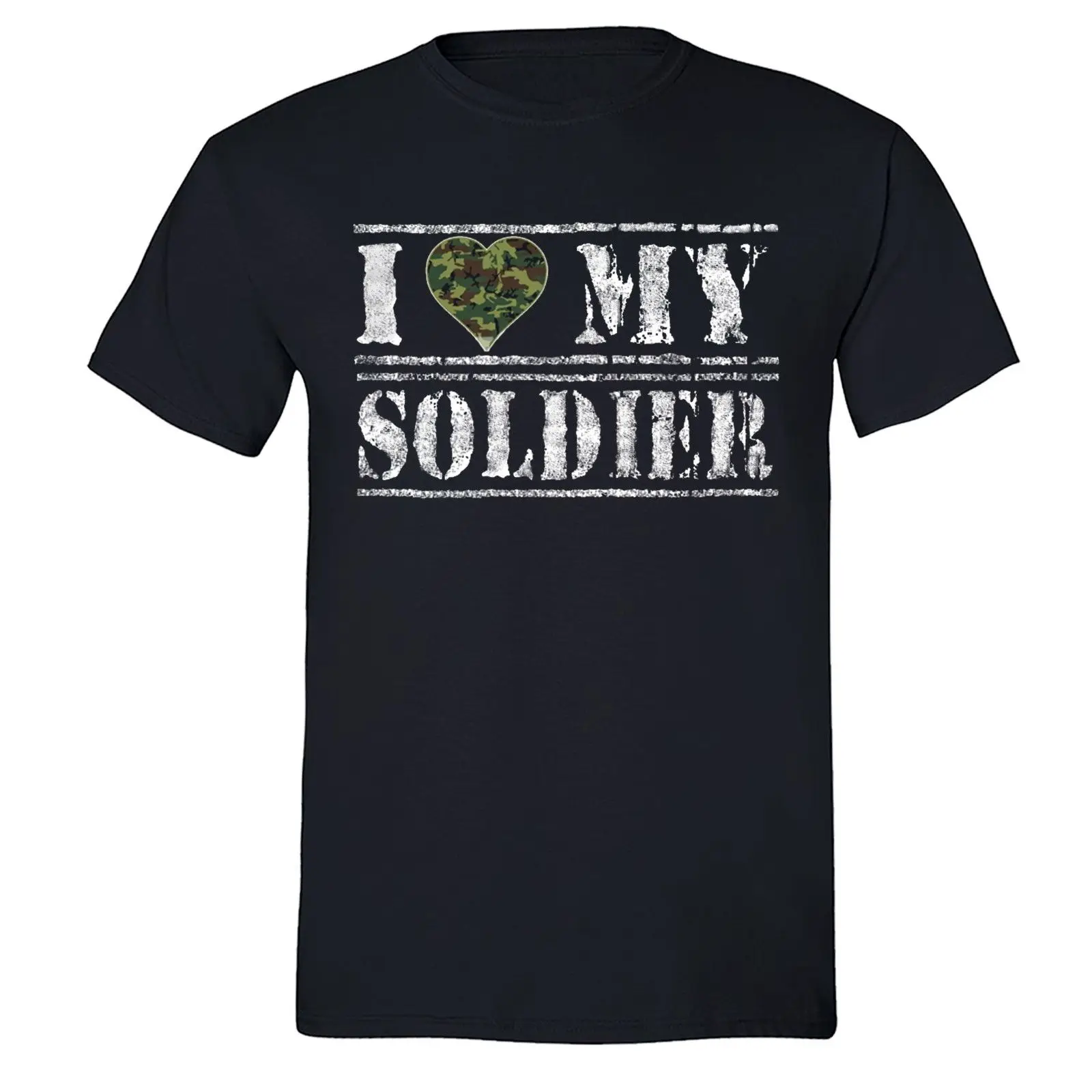 Футболка I love my soldier американская военная рубашка армейская камуфляжная футболка