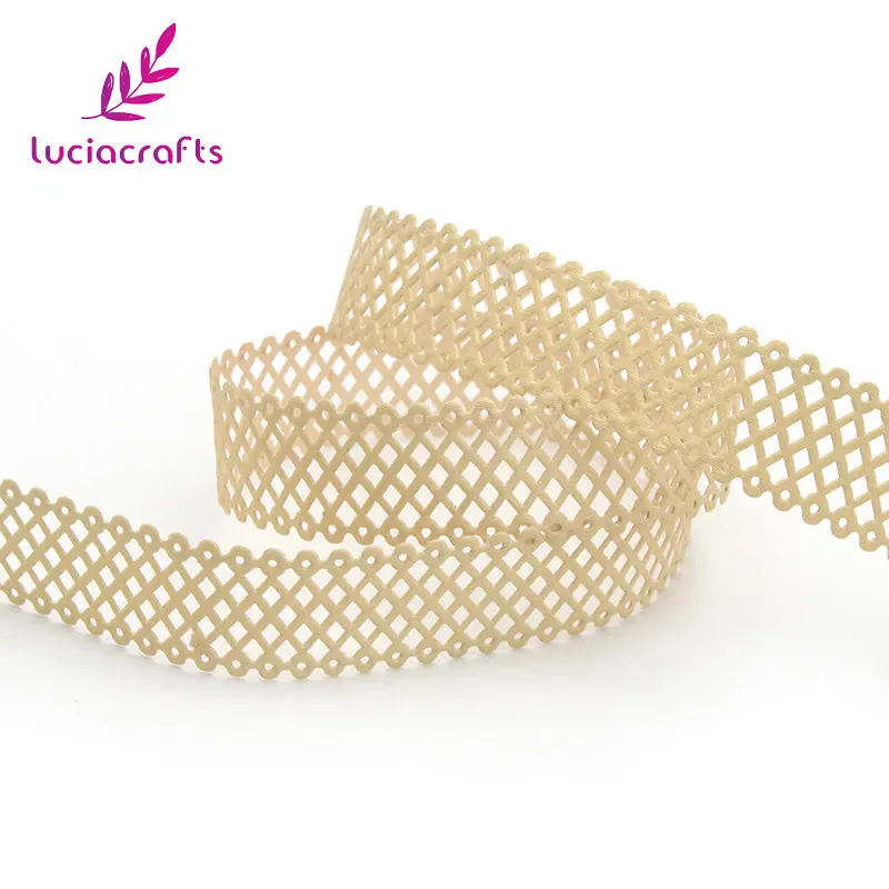 Lucia crafts 2,2 см многоцветные сетки Лента кружевная отделка DIY шитье скрапбукинг ручной работы материал украшения 2y/лот P0602