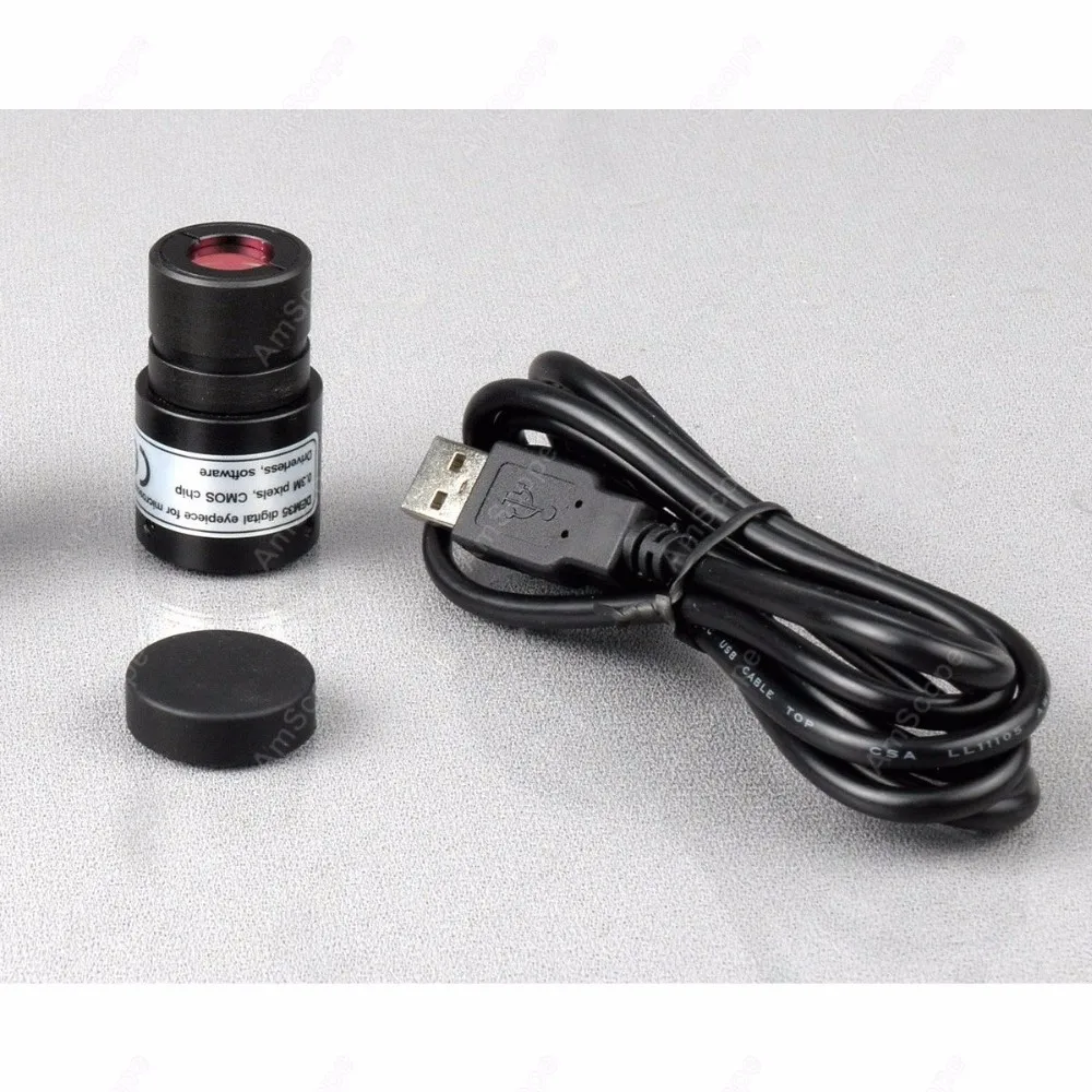 Бинокулярный цифровой микроскоп AmScope 40X-2500X
