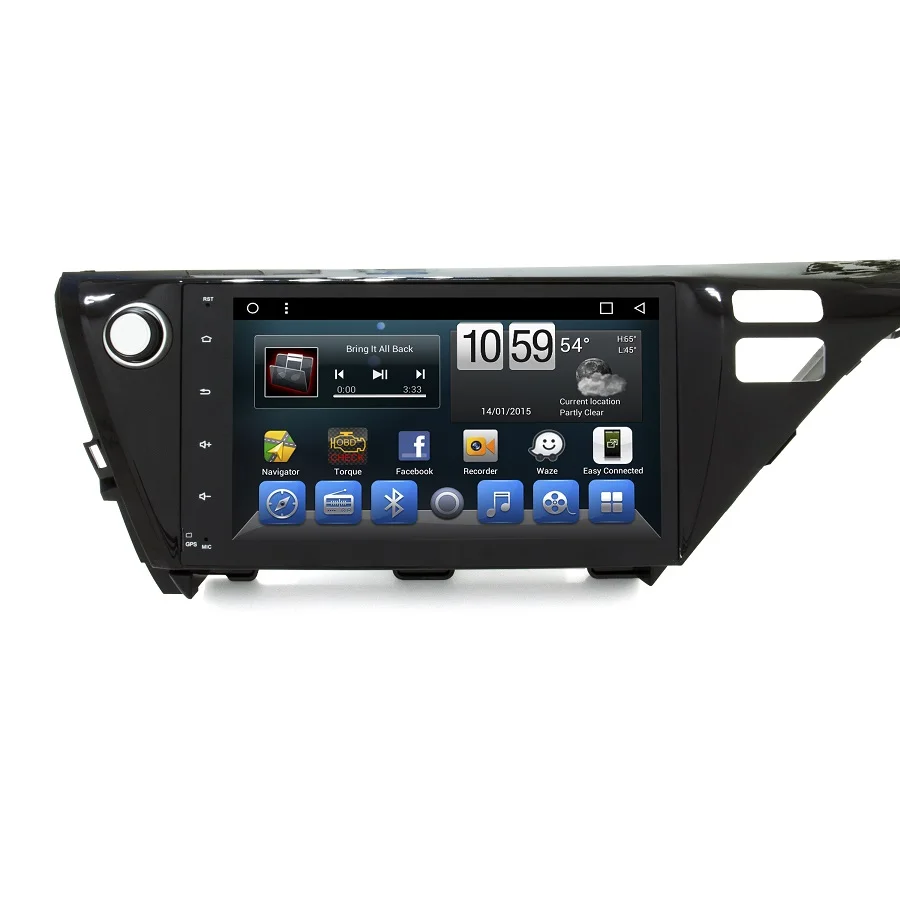 Автомобильный dvd-плеер Navirider для Toyota Camry, низкий уровень, Восьмиядерный, android 8.1.0, Автомобильный gps мультимедийный Головной блок, стерео рекордер