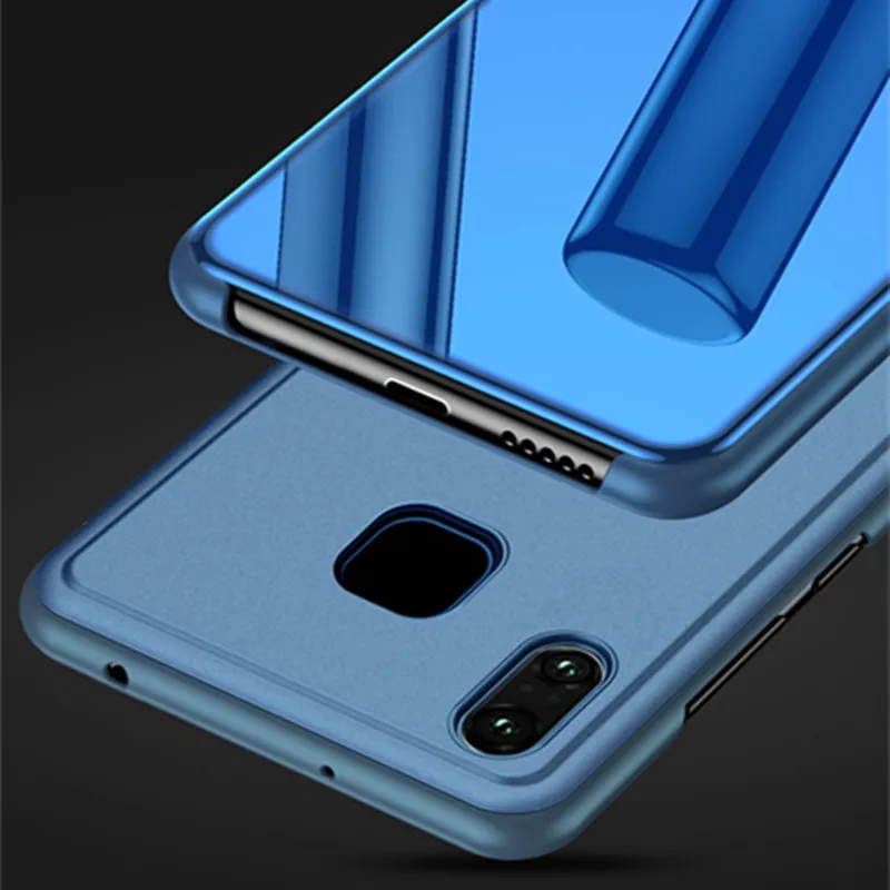 Блестящая прозрачная защитная пленка зеркало заднего вида чехол для huawei Nova 3i 3e