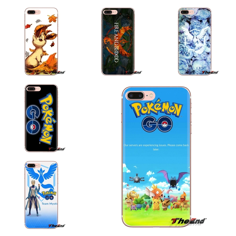 Силиконовый чехол для телефона Pokemon GO Team Mystic Monsters iPod Touch Apple iPhone 4 4S 5 5S SE 5C 6 6S 7 8 X XR XS