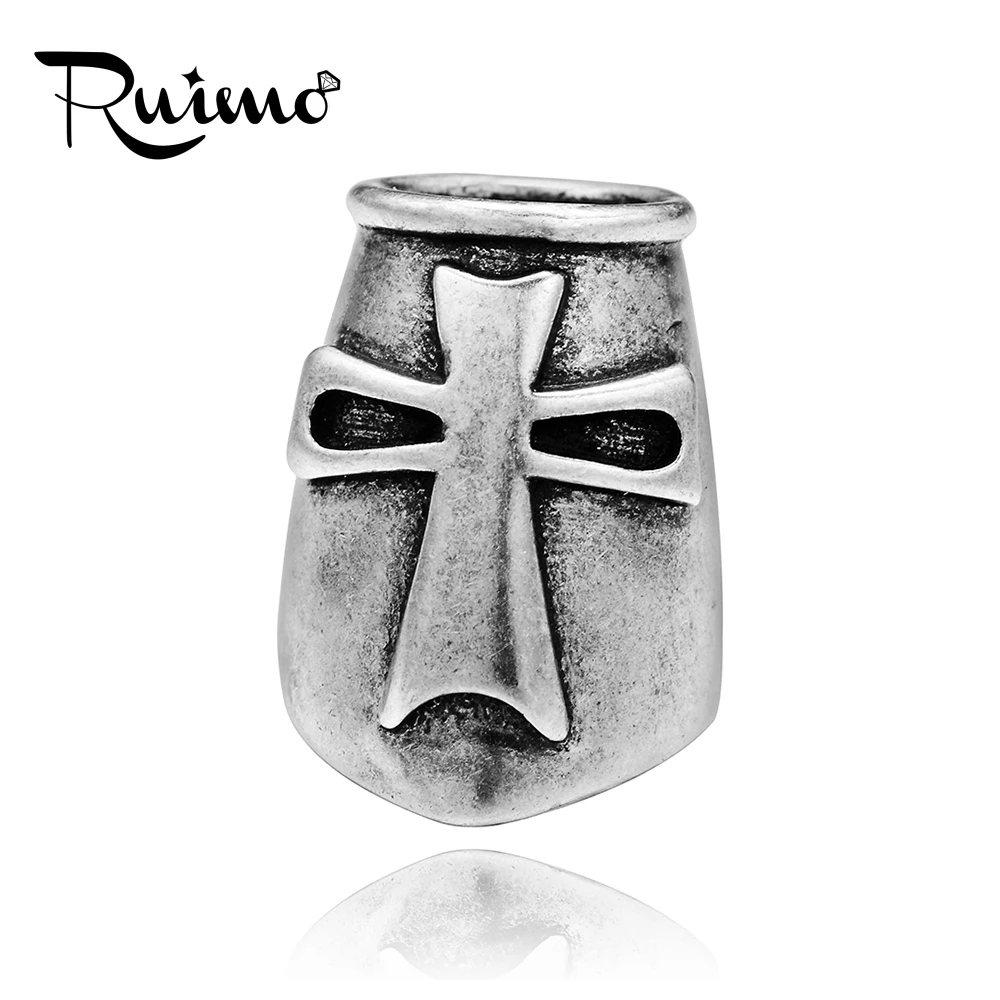 Мужские Медные Бусины с посеребренным покрытием RUIMO бронзовые бусины